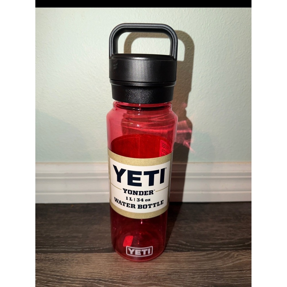 YETI Yonder Water Bottle Plastic Lightweight Leakproof Cap Tropical Pink 34oz